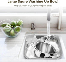 تحميل الصورة في عارض المعرض، Bowls - Multi-Purpose Stainless Steel Square Bowl - 30 x 30 cm.