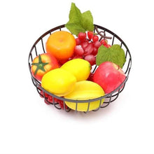 تحميل الصورة في عارض المعرض، Bowls - Metal & Wood Modern Decorative Fruit Bowl ( 26.0 cm )