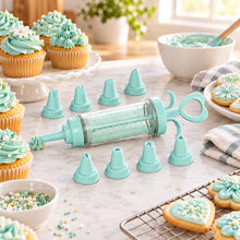 تحميل الصورة في عارض المعرض، Cake Decorating Kit with Pump | Piping Bag & Icing Tips
