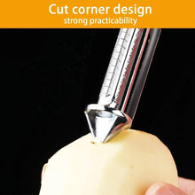 Load image into Gallery viewer, Peelers - 3 in 1 Multifunctional Vegetable / Fruit Peelers - Stainless Steel Peeler (Silver/Black)