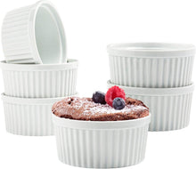 Load image into Gallery viewer, Porcelain Ramekins - Set of 3 Soufflé Dishes 200 ml