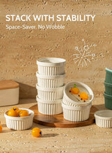 Load image into Gallery viewer, Porcelain Ramekins - Set of 3 Soufflé Dishes 200 ml