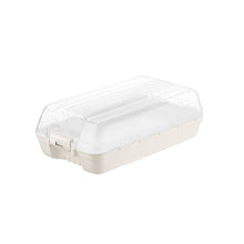 Load image into Gallery viewer, White rectangular plastic container on a white background