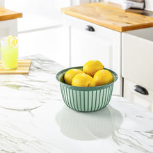 Load image into Gallery viewer, Bowls - Multi Purpose Linea Round Mixing Bowl - ( 2000 ml ) filled with fresh lemons on a marble countertop.