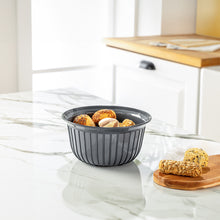 Load image into Gallery viewer, Bowls - Multi Purpose Linea Round Mixing Bowl - ( 1000 ml ) filled with snacks on a kitchen countertop.