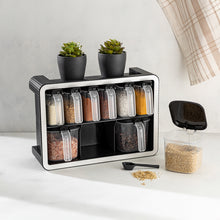 Load image into Gallery viewer, Kitchen Spice Rack - 9-Jar Seasoning Organizer - Spice Rack Organizer Wall Mount/Countertop, Seasoning Containers