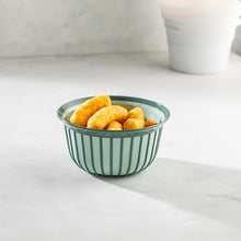 Load image into Gallery viewer, Bowls - Multi Purpose Linea Round Mixing Bowl - ( 500 ml ) filled with snacks on a marble surface.