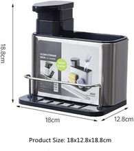 Load image into Gallery viewer, Soap Dispenser And Sponge Holder - Stainless Steel
