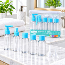 Load image into Gallery viewer, Set of 5 Reusable Mini Travel Bottles