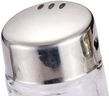 Load image into Gallery viewer, Silver salt shaker on a white background
