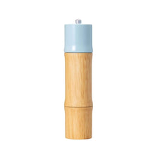 تحميل الصورة في عارض المعرض، Wooden pepper grinder with a light blue top on a white background
