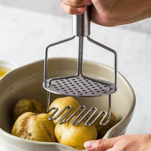 Load image into Gallery viewer, Spatulas/Utensils - Stainless Steel Potato Masher - Double Press Potato Masher