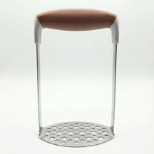 تحميل الصورة في عارض المعرض، Bar stool with a brown seat and metal frame on a white background