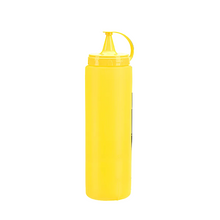 Load image into Gallery viewer, A bright yellow squeeze bottle with a matching yellow cap and carry loop, isolated on a white background.