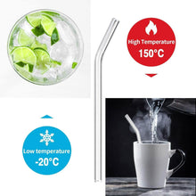 Load image into Gallery viewer, Straws - Reusable Drinking Glass Straws For Drinks - Set of 6