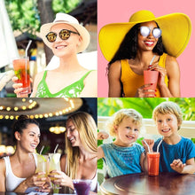 Load image into Gallery viewer, Straws - Reusable Drinking Glass Straws For Drinks - Set of 6