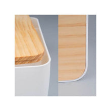 تحميل الصورة في عارض المعرض، Tissue Box - Plastic with Wooden Cover & Mobile Slot - Paper Napkin Holder Case