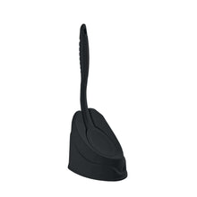 Load image into Gallery viewer, Black ergonomic mouse on a white background