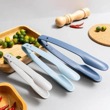 Load image into Gallery viewer, Tong/Grabber - Multifunctional 3 pcs Set of Plastic Tongs Ideal Serving Tool for Barbecue Cooking Pasta Buffet and Salad Serving Tongs Baking Tongs Kitchen Plastic Tongs for Camping Parties