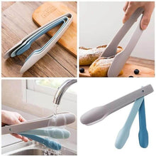 Load image into Gallery viewer, Tong/Grabber - Multifunctional 3 pcs Set of Plastic Tongs Ideal Serving Tool for Barbecue Cooking Pasta Buffet and Salad Serving Tongs Baking Tongs Kitchen Plastic Tongs for Camping Parties