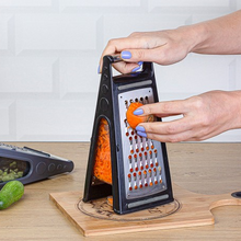 Load image into Gallery viewer, Graters - Triangle Grater - 2-Sided Grater with Acrylic Tank & Handle