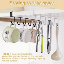 تحميل الصورة في عارض المعرض، Under Cabinet Hanging Storage Shelf Hook - Multipurpose Hook