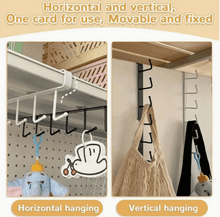 تحميل الصورة في عارض المعرض، Under Cabinet Hanging Storage Shelf Hook - Multipurpose Hook
