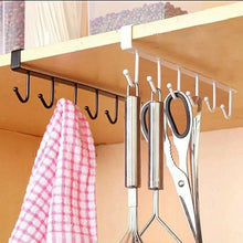 Load image into Gallery viewer, Under Cabinet Hanging Storage Shelf Hook - Multipurpose Hook