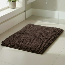 تحميل الصورة في عارض المعرض، Absorbent Luxury Chunky Chenille Bathroom Rug (50x80cm - 1,000 grams) | Ultra-Soft Non-Slip Bath Mat - Brown