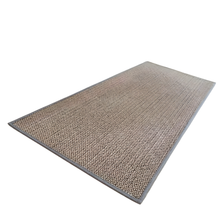 تحميل الصورة في عارض المعرض، Braided Woven Area Rug (150x90cm)| Non-Slip Washable Floor Mat - Grey x Beige