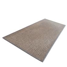 تحميل الصورة في عارض المعرض، Braided Woven Area Rug (150x90cm)| Non-Slip Washable Floor Mat - Grey x Beige
