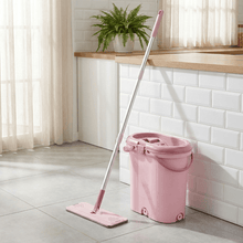 Load image into Gallery viewer, Advanced Flat Mop and Bucket Cleaning Set (14 Lt.) | 3-Chamber System