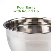 تحميل الصورة في عارض المعرض، 26cm Deep Stainless Steel Mixing Bowl | Easy-Pour Baking & Marinating Prep Basin - Silver