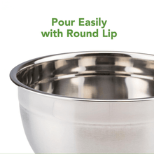تحميل الصورة في عارض المعرض، 26cm Deep Stainless Steel Mixing Bowl | Easy-Pour Baking & Marinating Prep Basin - Silver