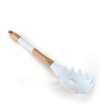 Load image into Gallery viewer, Spatulas/Utensils - Silicone Pasta Server with Wooden Handle