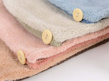 Load image into Gallery viewer, Quick Dry Hair Cap - Super Absorbent Twist Hair Wrap - Premium Shower Turban Hat ( 24 x 63 cm )