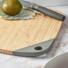 Load image into Gallery viewer, Chopping Board - Wooden with Silicone Hole Hanger Corner - Bamboo Cutting Board