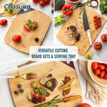 Load image into Gallery viewer, Chopping Board - Wooden with Silicone Hole Hanger Corner - Bamboo Cutting Board