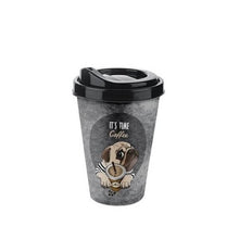 Load image into Gallery viewer, Cups/Mugs/Jars/Jugs - Plastic Reusable Coffee Cup with Lid - Termo Cup - 400ml. / 14oz. Travel Mug