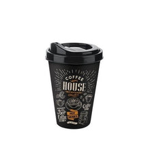 Load image into Gallery viewer, Cups/Mugs/Jars/Jugs - Plastic Reusable Coffee Cup with Lid - Termo Cup - 400ml. / 14oz. Travel Mug