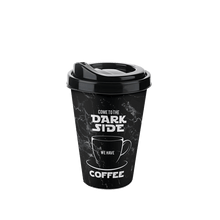 تحميل الصورة في عارض المعرض، كوب قهوة بلاستيك قابل لإعادة الاستخدام مع غطاء - كوب موتو تيرمو - 400 مل. / 14 أوقية. كوب السفر