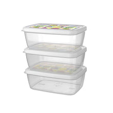 تحميل الصورة في عارض المعرض، أوعية تخزين الطعام البلاستيكية - مجموعة صناديق تخزين Aria - مجموعة من 3 قطع × 850 مل. - صناديق تخزين الطعام في الثلاجة