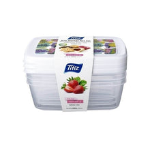 تحميل الصورة في عارض المعرض، أوعية تخزين الطعام البلاستيكية - مجموعة صناديق تخزين Aria - مجموعة من 3 قطع × 850 مل. - صناديق تخزين الطعام في الثلاجة