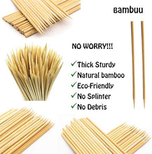 Load image into Gallery viewer, Bamboo Skewers Sticks for BBQ Grilling - 24 Bamboo Skewers Stick