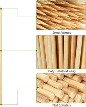 Load image into Gallery viewer, Bamboo Skewers Sticks for BBQ Grilling - 24 Bamboo Skewers Stick