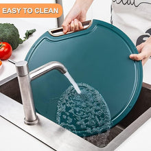 Load image into Gallery viewer, Chopping Board - Plastic with Rotating Handle - Double-Sided Non-Slip 35 CM