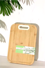 Load image into Gallery viewer, Chopping Board - Wooden with Silicone Handle - Bamboo Cutting Board