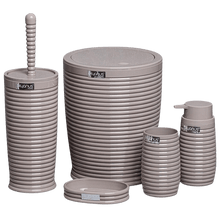 تحميل الصورة في عارض المعرض، طقم اكسسوارات الحمام ، طقم حمام ديكور 5 قطع (Elegance) - مجموعة Ocean home - إطار صلب