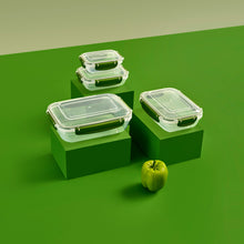 Load image into Gallery viewer, Food Storage Containers - Plastic Sealed Rectangular Set of 4 (310 - 565 - 975 - 1675 ml)