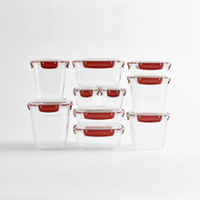 Load image into Gallery viewer, Food Storage Containers - Plastic Sealed Rectangular set of 3 (1400 - 2300 - 4000 ml)